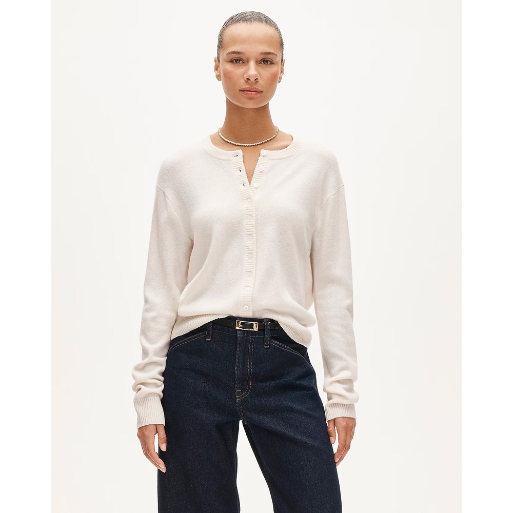 J.Crew Womens Size XXL Perfect Cashmere Cardigan Sweater Snow White CP465 NWT